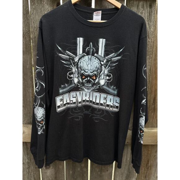 EASYRIDERS Long Sleeve T-shirt Large Anvil Tag - Picture 1 of 8